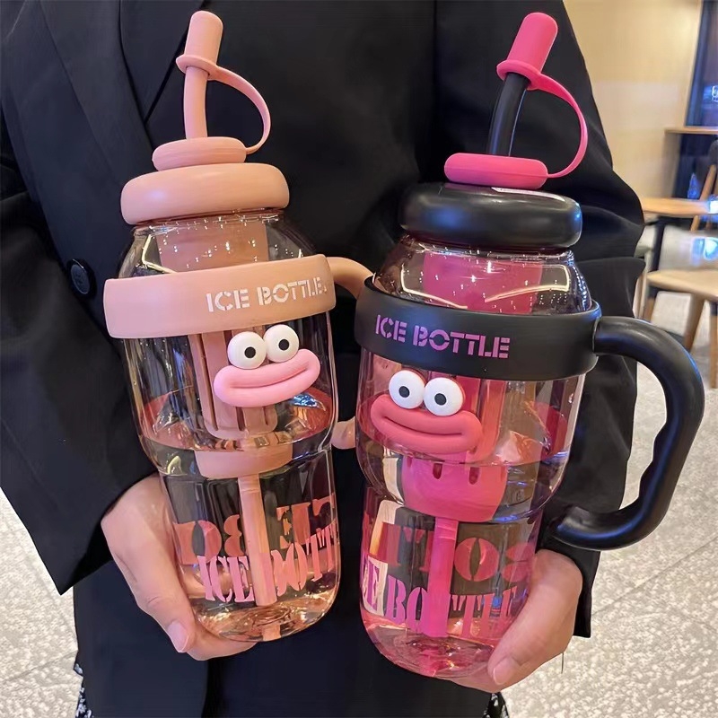 Nagy kapacitású jégpohár, kiváló ár-érték arányú lányos Big Mac nagy szájú vizespohár, praktikus szívószálas tealeeresztővel, illatosított teás műanyag pohár