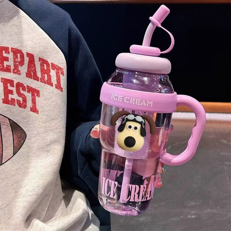 Nagy kapacitású jégpohár, kiváló ár-érték arányú lányos Big Mac nagy szájú vizespohár, praktikus szívószálas tealeeresztővel, illatosított teás műanyag pohár