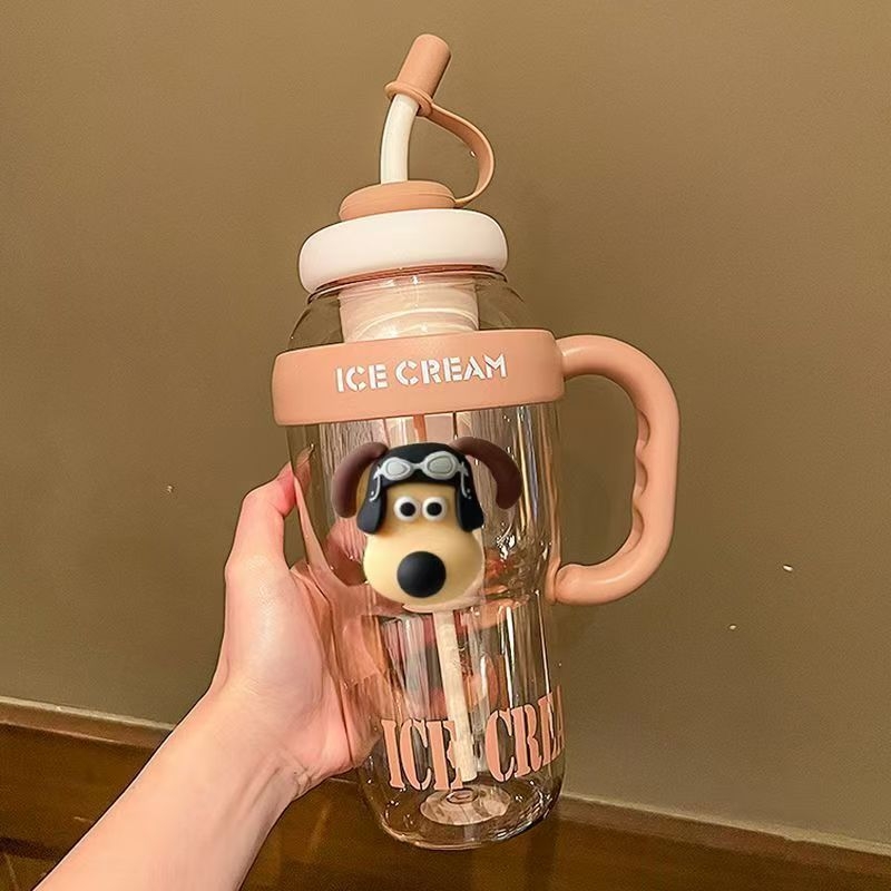 Nagy kapacitású jégpohár, kiváló ár-érték arányú lányos Big Mac nagy szájú vizespohár, praktikus szívószálas tealeeresztővel, illatosított teás műanyag pohár