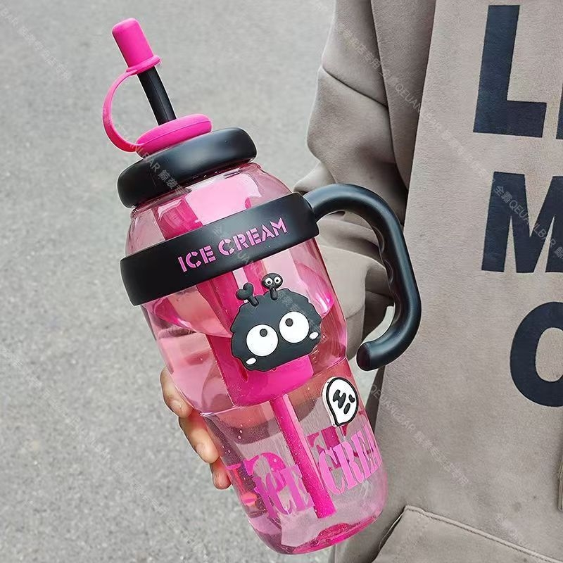 Nagy kapacitású jégpohár, kiváló ár-érték arányú lányos Big Mac nagy szájú vizespohár, praktikus szívószálas tealeeresztővel, illatosított teás műanyag pohár