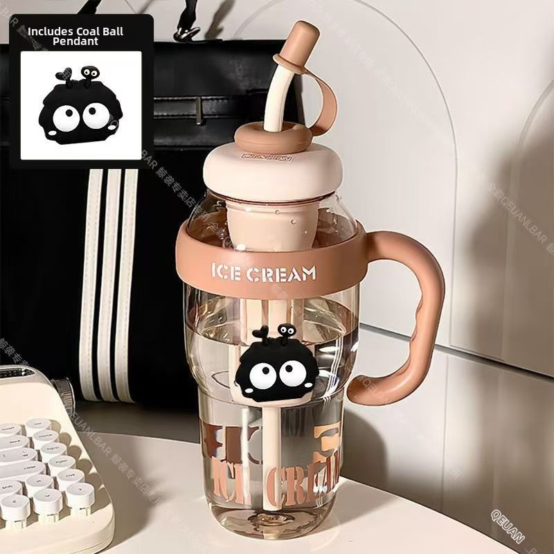 Nagy kapacitású jégpohár, kiváló ár-érték arányú lányos Big Mac nagy szájú vizespohár, praktikus szívószálas tealeeresztővel, illatosított teás műanyag pohár