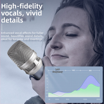 Professionaalne juhtmega pihumikrofon Ktv kodulavale arvuti mängimiseks ja laulmiseks helikaardile, dünaamiline live-mikrofon