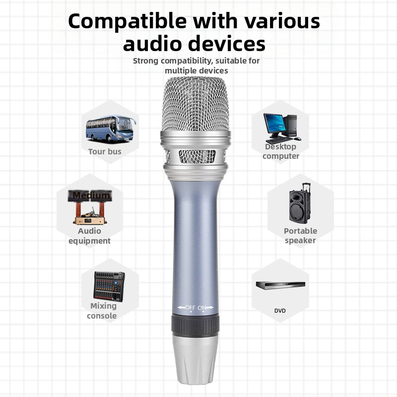 Професионален кабелен ръчен микрофон KTV домашно сценично изпълнение компютър за свирене и пеене звукова карта динамичен микрофон на живо
