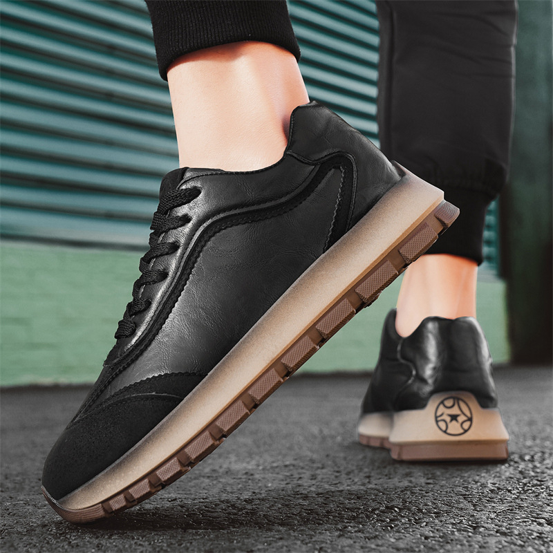 Férfi őszi és téli vintage Torre cipők új divatos hétköznapi cipők tinédzser bőr alacsony szárú sportcipők kocogócipők férfi cipők