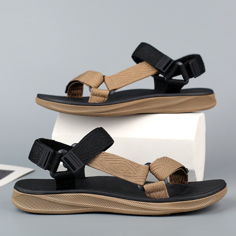 Nauji vasariniai vyriški paplūdimio bateliai, minkštu padu, lengvi lauko bateliai, tuščiaviduriai, atviri, laisvalaikio basutės, urmu