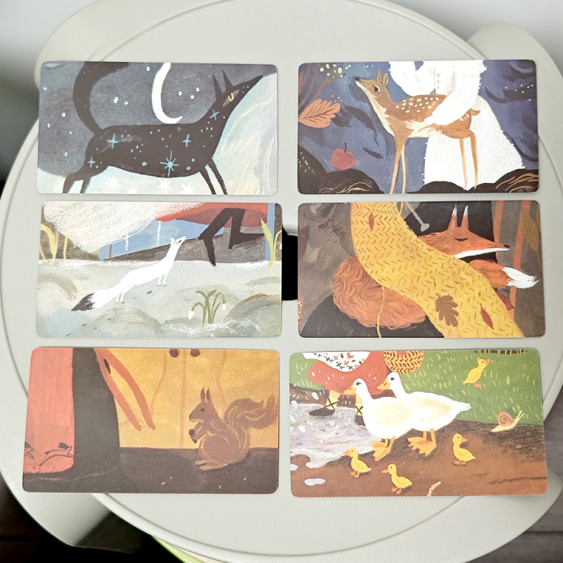 Erdei Barátok 40 pozitív ösztönző kártya 10.3*6cm Pozitív és negatív Erdei Barátok