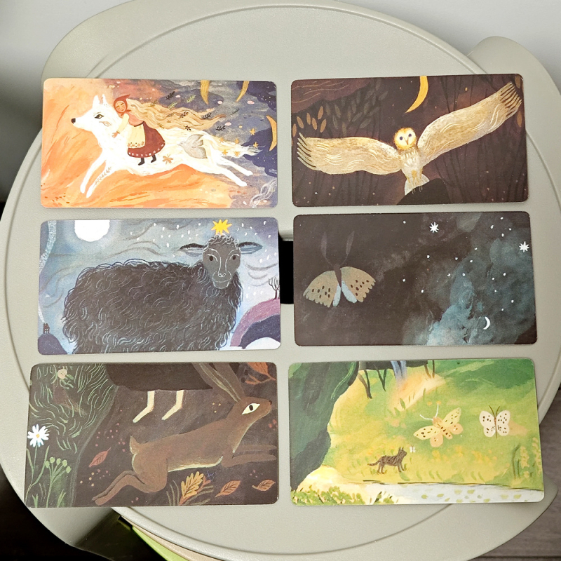 Erdei Barátok 40 pozitív ösztönző kártya 10.3*6cm Pozitív és negatív Erdei Barátok