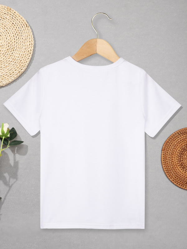 Stilingas medvilninis vaikiškas LOS ANDŽELO rašto berniukiškas kūrybingas marškinėliai