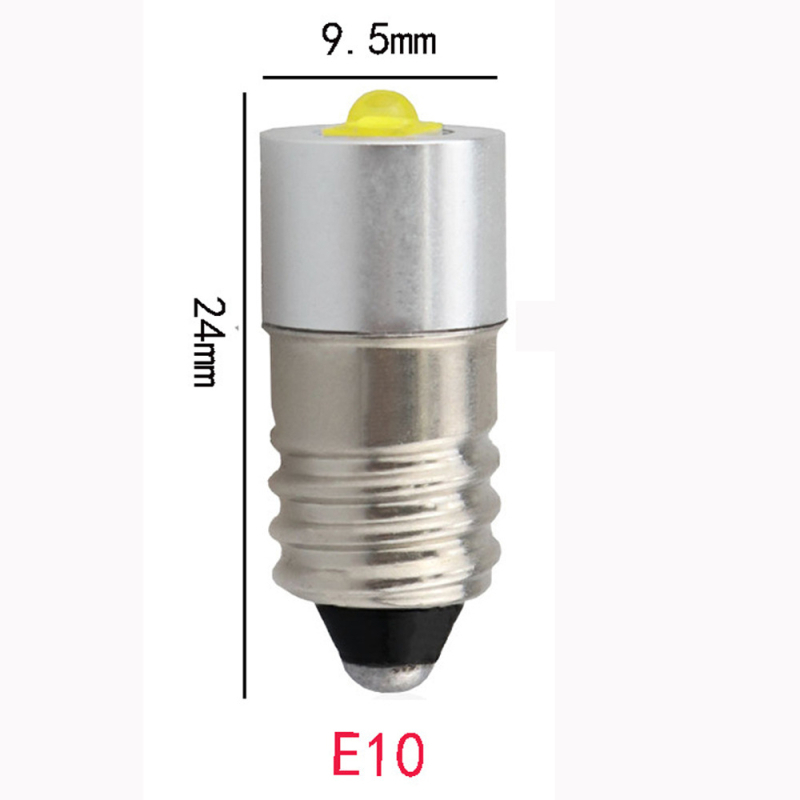 E10 T4W 3W 3V-12V 6V-24V didelės galios LED žibintuvėlio pakaitinė lemputė priekiniam motociklui