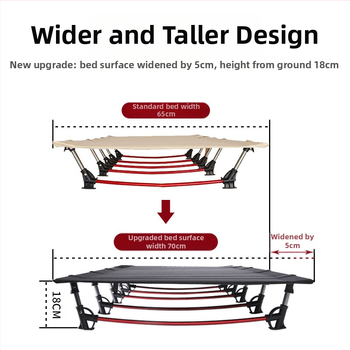 Tumeng εξωτερικό εξαιρετικά ελαφρύ κρεβάτι κατασκήνωσης φορητό εξωτερικό κάμπινγκ μονόκλινο μεσημεριανό διάλειμμα αεροπορίας πτυσσόμενο κρεβάτι από κράμα αλουμινίου