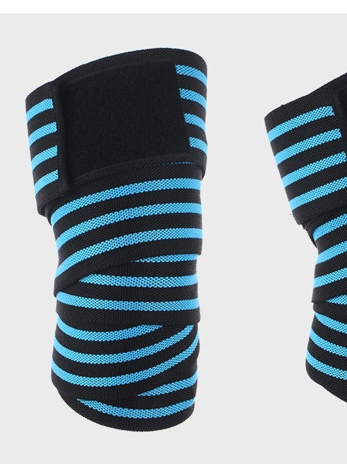 Rugalmas kötszer térdvédő guggolás súlyemelés tekercselés nyomás alatt álló lábvédő fitnesz edző térdpánt kültéri sportvédő