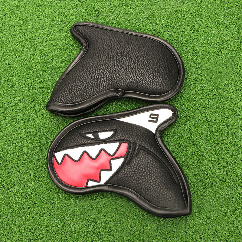 Capac pentru crosă de golf, Capac din fier, Capac de protecție personalizat pentru crosă Shark, Accesorii pentru crose de golf