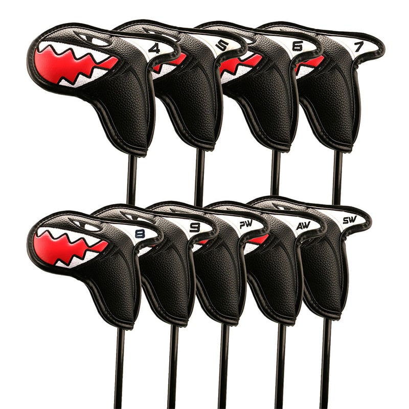 Capac pentru crosă de golf, Capac din fier, Capac de protecție personalizat pentru crosă Shark, Accesorii pentru crose de golf