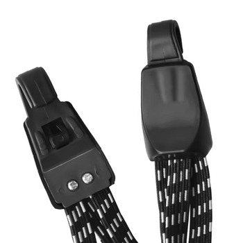 Багажник на мотоциклет с фиксиран педал за закрепване, електрически велосипед, еластично въже за багаж, въже за каска