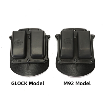 Taktinis „Glock G17 M92“ dvigubos eilės juosmens greito užtraukimo rinkinys 6900 6909 šovinys