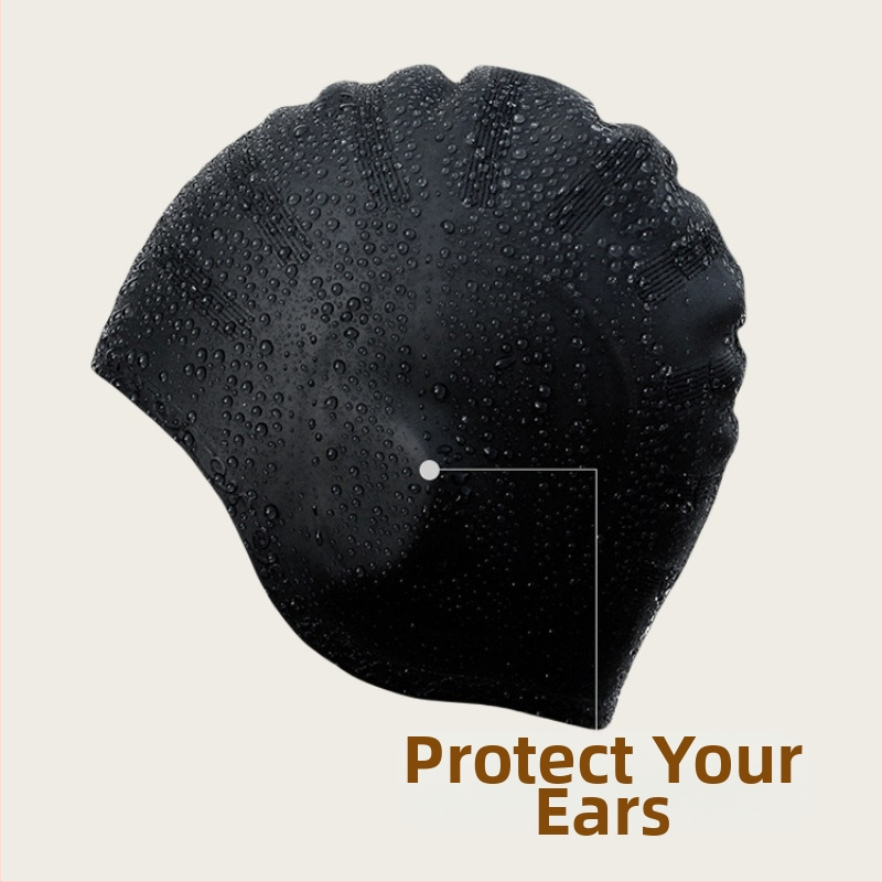 2025 Нова защита за уши Шапка за плуване Трансгранична ексклузивна водоустойчива шапка за плуване с код за TikTok плувно оборудване Най-продаван нов продукт