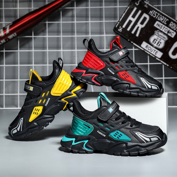 Αθλητικά Παπούτσια για Αγόρια Άνοιξη 2024 Νέα Αντιολισθητικά Παιδικά Παπούτσια Τρεξίματος, Ανθεκτικά στη Φθορά, Άνετα, Δερμάτινα, για Μεσαίου και Μεγάλου Αναστήματος, Μαθητές