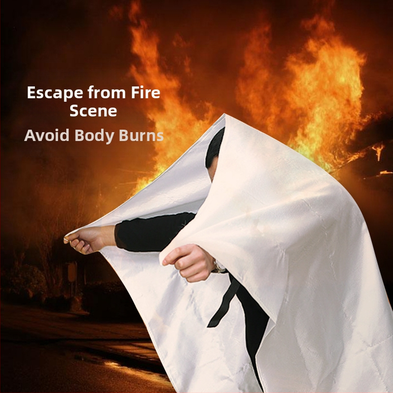 Противопожарно одеяло от стъклени влакна, противопожарно одеяло за евакуация, одеяло за спешни случаи за домакинства и търговци, специално фабрично снабдяване