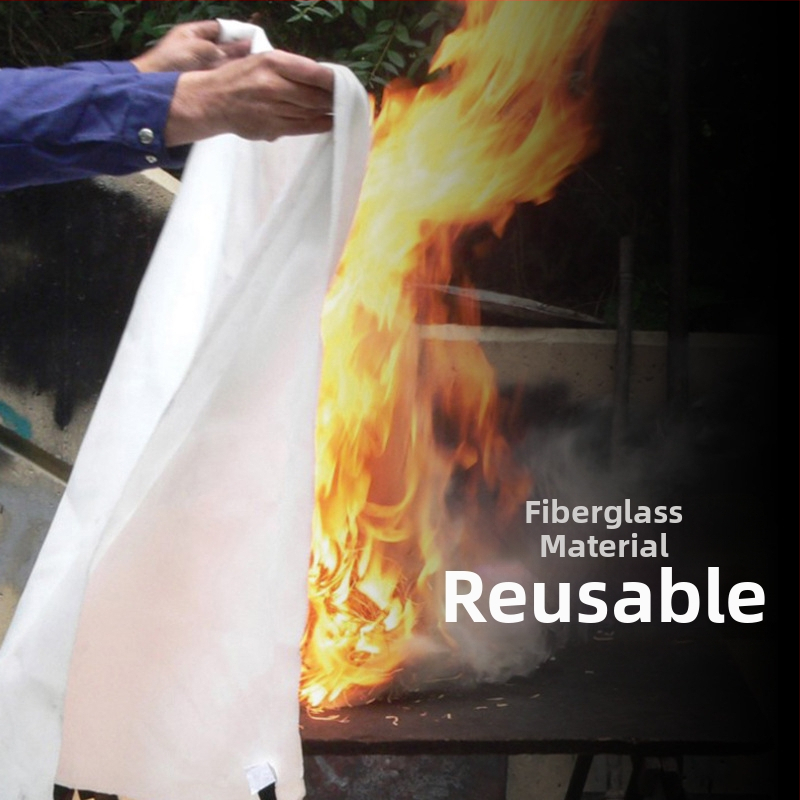 Противопожарно одеяло от стъклени влакна, противопожарно одеяло за евакуация, одеяло за спешни случаи за домакинства и търговци, специално фабрично снабдяване