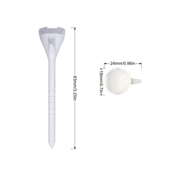 Kaiersn Golf TEE σε κουτί 10° Golf Tee ανθεκτικό κάθισμα γκολφ με ζυγαριά