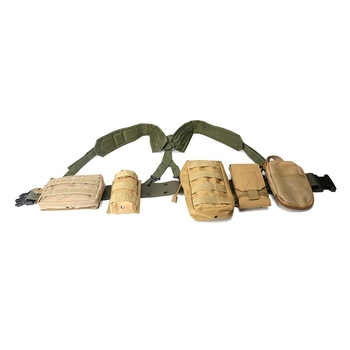 Kültéri katonai rajongó CS taktikai Y öv többcélú deréktömítés fényképezőgép fotózás teherhordó dupla vállpántos mellkasi heveder raktáron