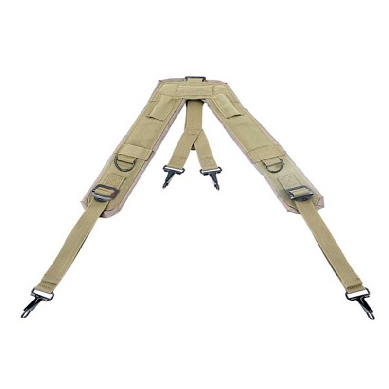 Kültéri katonai rajongó CS taktikai Y öv többcélú deréktömítés fényképezőgép fotózás teherhordó dupla vállpántos mellkasi heveder raktáron