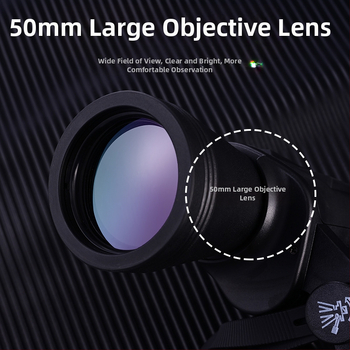 Binoklid Öönägemine Suure võimsusega kõrglahutusega 10X50 Välireiside teleskoop Kaasaskantav kõrglahutusega 100X linnuvaatlusteleskoop
