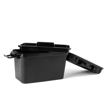 Gamyklinis eksportas aukštos kokybės plastikinė laikymo dėžė Nešiojama kulkų dėklas Nešiojama įrankių dėžė Žvejybos dėžė su rankena