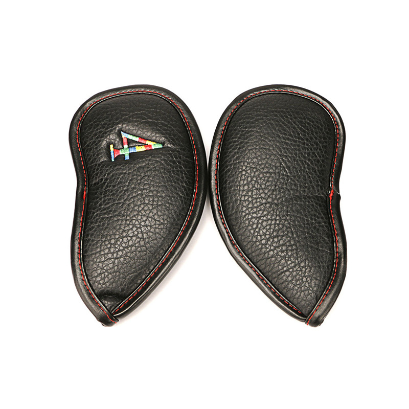 Fuli golfvas készlet 11 darabos/készlet licsi mintás vízálló pu bőr ütősapka készlet ütőfej védőhuzat