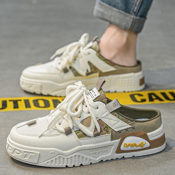 E181 Καλοκαιρινά παπούτσια με half-shoe, slip-on, 39-44