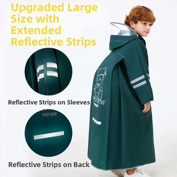 Laste vihmamantel põhikooliõpilastele algkooliõpilastele, meessoost keskkooliõpilastele vanuses 6-18 aastat, täiskeha vihmasadu ennetav spetsiaalne talutav koolikott