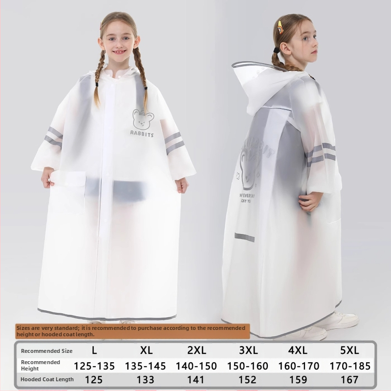 Laste vihmamantel põhikooliõpilastele algkooliõpilastele, meessoost keskkooliõpilastele vanuses 6-18 aastat, täiskeha vihmasadu ennetav spetsiaalne talutav koolikott