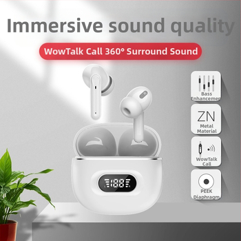 Gyári TWS határokon átnyúló, privát modell S23 vezeték nélküli Bluetooth 5.3 fejhallgató Enc sztereó zajcsökkentő digitális kijelző jó hangminőségű fejhallgató