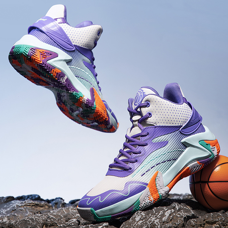 Krepšinio bateliai Vyriški pavasario ir vasaros jaunimo porų sportbačiai Studentams Sportiniai varžybų treniruočių bateliai Berniukų madingi madingi bateliai