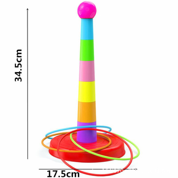 Детска игра за хвърляне на пръстен, играчка за подреждане, музика родител-дете, интерактивна вътрешна и външна игра с пъзел, състезателна игра с пръстен, партида