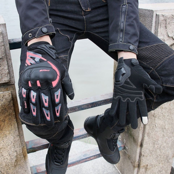 Ljetne motociklističke rukavice, tanke mrežaste, prozračne, za četiri godišnja doba, biciklističke, motociklističke, viteške, protiv pada, za terenske utrke, za muškarce, za prste