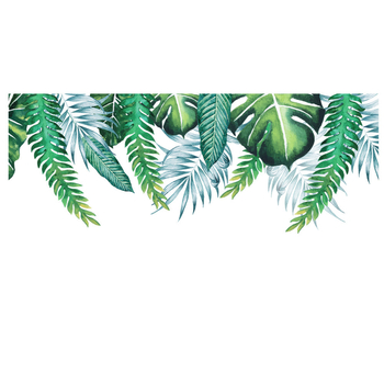 2021 Διασυνοριακά Νέα Αυτοκόλλητα Τοίχου Τροπικά Πράσινα Φύλλα Διακοσμήσεις Σαλόνι Υπνοδωμάτιο Παιδικό Δωμάτιο Αυτοκόλλητα Τοίχου MLR-20