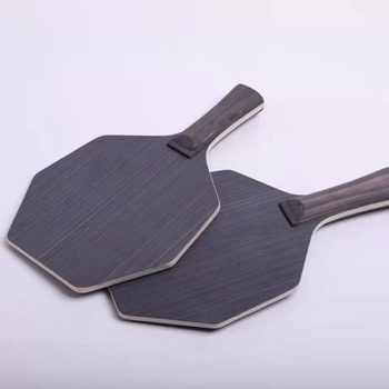 Ρακέτα πινγκ πονγκ ρακέτα εργοστασίου άμεσης τεχνολογίας από έβενο, επτά στρώσεων ξύλινη εξαγωνική λαβή βάσης σε σχήμα λαβής