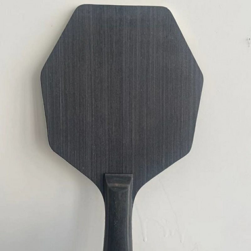 Ρακέτα πινγκ πονγκ ρακέτα εργοστασίου άμεσης τεχνολογίας από έβενο, επτά στρώσεων ξύλινη εξαγωνική λαβή βάσης σε σχήμα λαβής