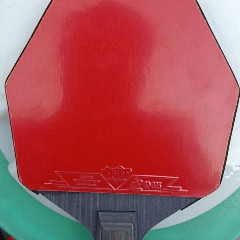 Ρακέτα πινγκ πονγκ ρακέτα εργοστασίου άμεσης τεχνολογίας από έβενο, επτά στρώσεων ξύλινη εξαγωνική λαβή βάσης σε σχήμα λαβής