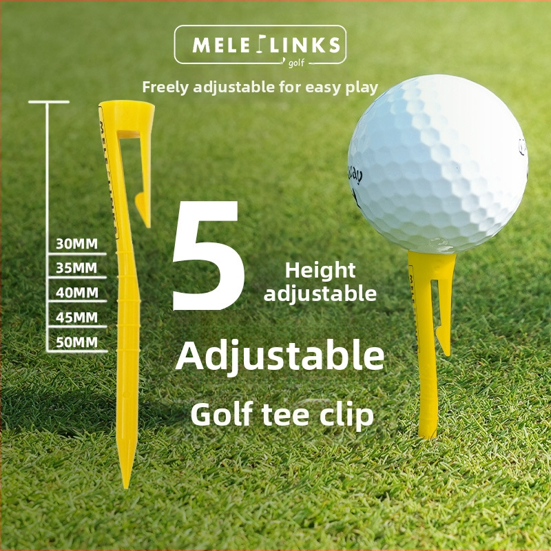 Patentovaný klip na golfové hroty s nastaviteľnou výškou, golfové športové potreby, podpora loptičky, plastový klip na klobúk