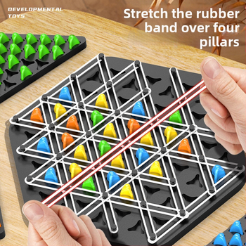 Παιδική Επιτραπέζια Αλυσίδα Εκπαίδευσης Σκέψης Τρίγωνο Λαστιχένιας Ζώνης Εκπαιδευτικά Παιχνίδια Παιχνίδι για Πολλούς Παίκτες Παιχνίδια Μάχης