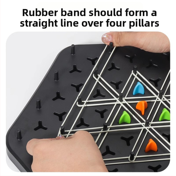 Παιδική Επιτραπέζια Αλυσίδα Εκπαίδευσης Σκέψης Τρίγωνο Λαστιχένιας Ζώνης Εκπαιδευτικά Παιχνίδια Παιχνίδι για Πολλούς Παίκτες Παιχνίδια Μάχης