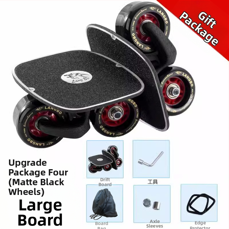 Neli põlvkonda uut triivilauda algajatele, täiskasvanutele ja lastele, neljarattaline jagatud rula, kõndimis- ja professionaalse maanteelaud