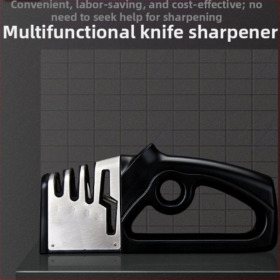 Трансгранични горещо продавани производители на четири в едно бързо заточване, заточване на кухненски ножове, шлифовъчни ножици, кухненски инструменти, шлифовъчен камък, острилка