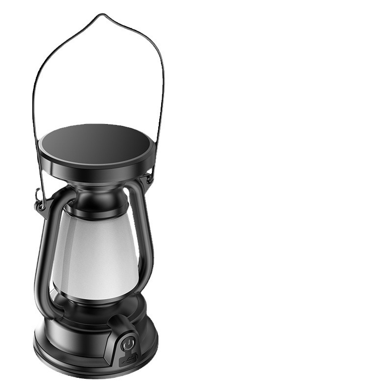 Uus 2024. aasta petrooleumilamp laetav telkimislamp dekoratiivne atmosfäärilamp välistingimustes kasutatav retro päikeseenergial töötav kaasaskantav telkimislamp