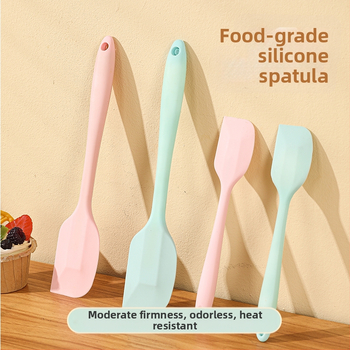 Gamykloje sandėlyje esantis silikoninis grandiklis, silikoninis, aukštai temperatūrai atsparus torto kremo mentelės grandiklis, integruotas buitinis kepimo įrankis