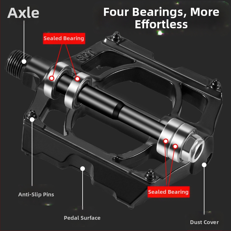 Педали за планински велосипед Sipeilin с лагери, универсални сгъваеми аксесоари за пътни велосипеди