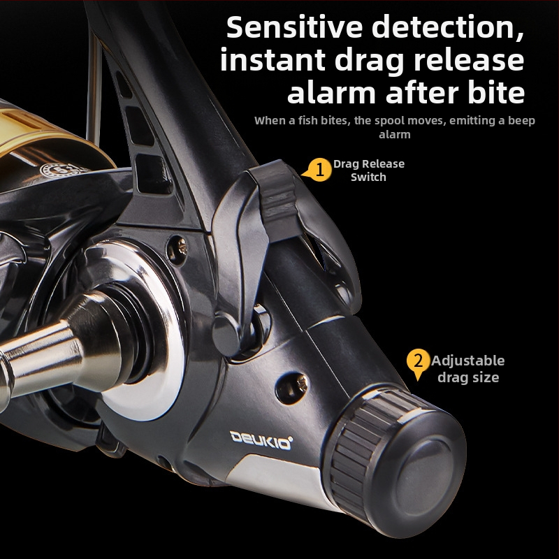 Pramoginis dvigubo iškrovimo verpimo ratas, pilnas metalinės vielos puodelis, žvejybos vielos ratas, priekinis ir galinis stabdžių išleidimo jėga, žvejybos ratų biblioteka, žvejybos karpių ratas, didmeninė prekyba