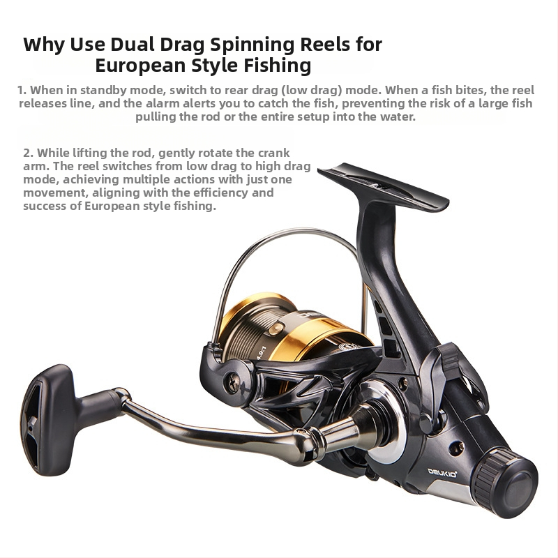 Pramoginis dvigubo iškrovimo verpimo ratas, pilnas metalinės vielos puodelis, žvejybos vielos ratas, priekinis ir galinis stabdžių išleidimo jėga, žvejybos ratų biblioteka, žvejybos karpių ratas, didmeninė prekyba